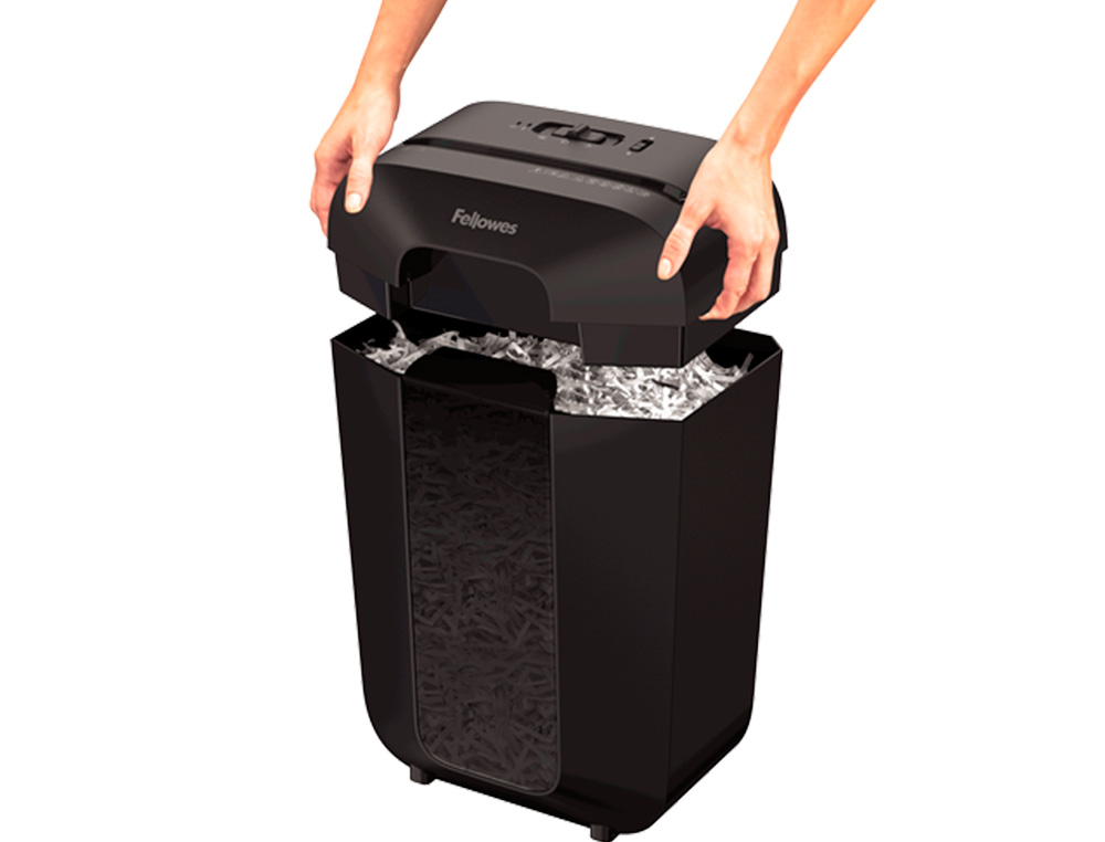DESTRUCTORA DE DOCUMENTOS FELLOWES LX-70D CAPACIDAD 11H SEGURIDAD P4 DESTRUYE GRAPAS CLIPS Y TARJETA PAPELERA 18 L