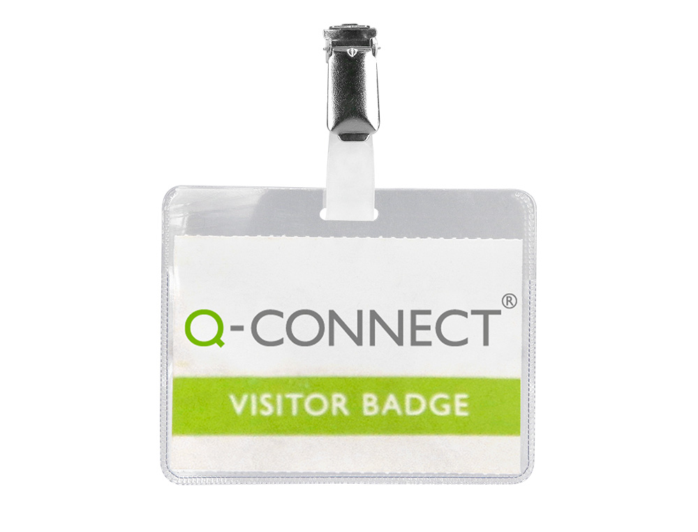 IDENTIFICADOR CON PINZA Q-CONNECT KF01560 60X90 MM CON APERTURA SUPERIOR