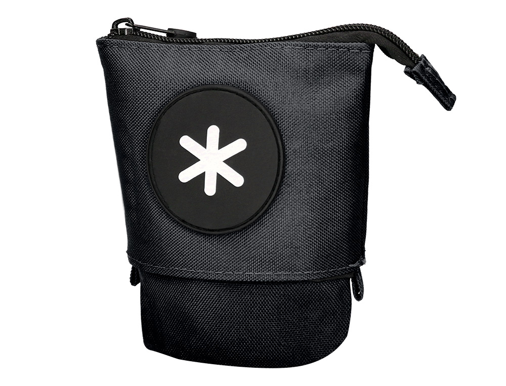 BOLSO ESCOLAR PORTATODO ANTARTIK CUBILETE COLOR NEGRO 190X60X80 MM